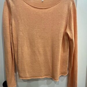Eileen Fisher Apricot Knit Sweater